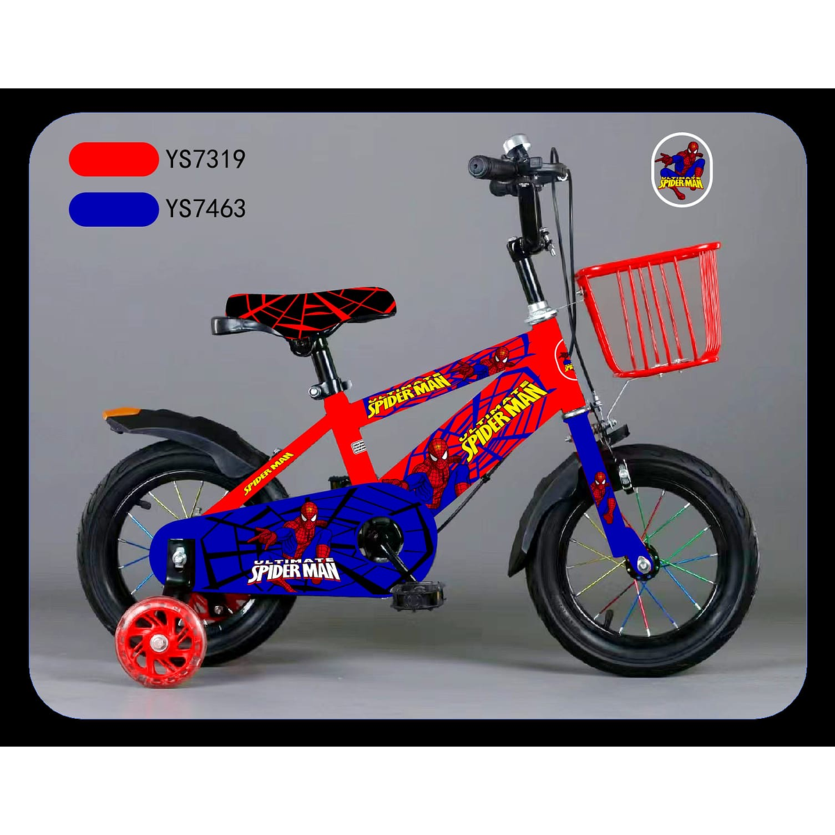 BICICLETA SPIDERMAN ARO 12''