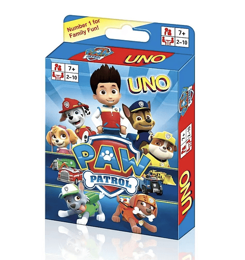 CARTAS UNO PAW PATROL