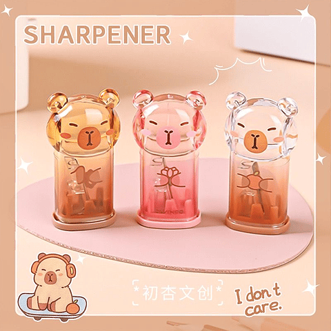 SACAPUNTAS CAPYBARA CON CONTENEDOR 