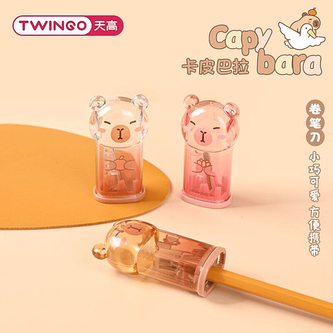 SACAPUNTAS CAPYBARA CON CONTENEDOR 