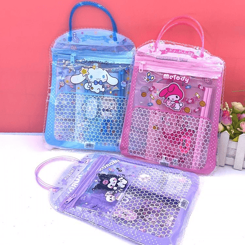 BOLSA SET ESCOLAR SANRIO 