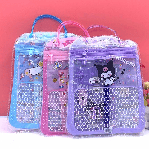 BOLSA SET ESCOLAR SANRIO 