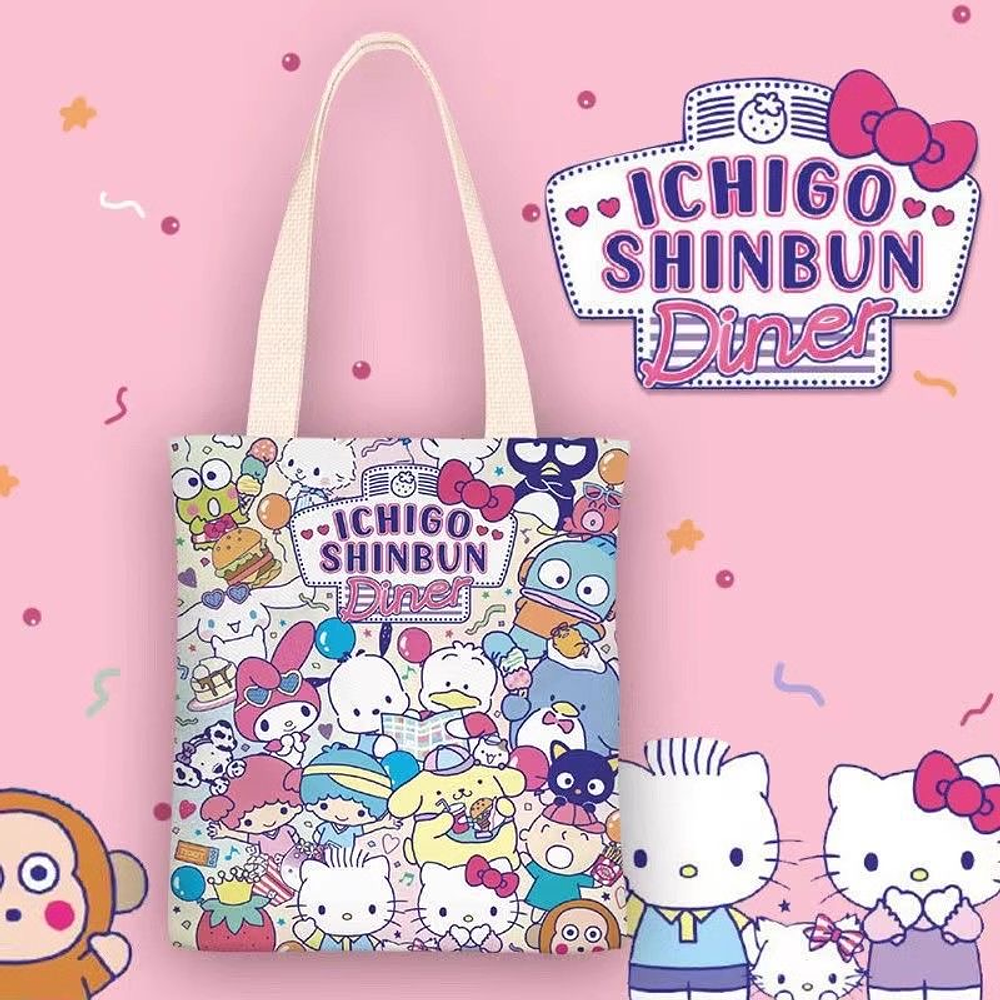 BOLSO TOTE BAG SANRIO (TELA) 37x32CM