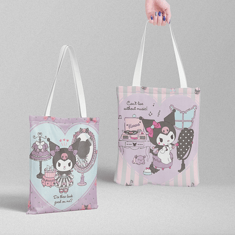 BOLSO TOTE BAG SANRIO (TELA) 37x32CM