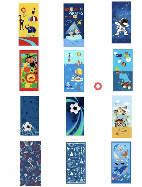 TOALLA PLAYERA MICROFIBRA NIÑO 75x150CM