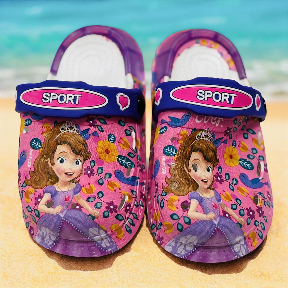 CHALA ESTILO CROCS SOFIA CON LUCES  1