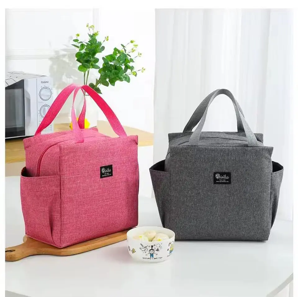 BOLSO LONCHERA TÉRMICA DOBLE BOLSILLO DAMA  8