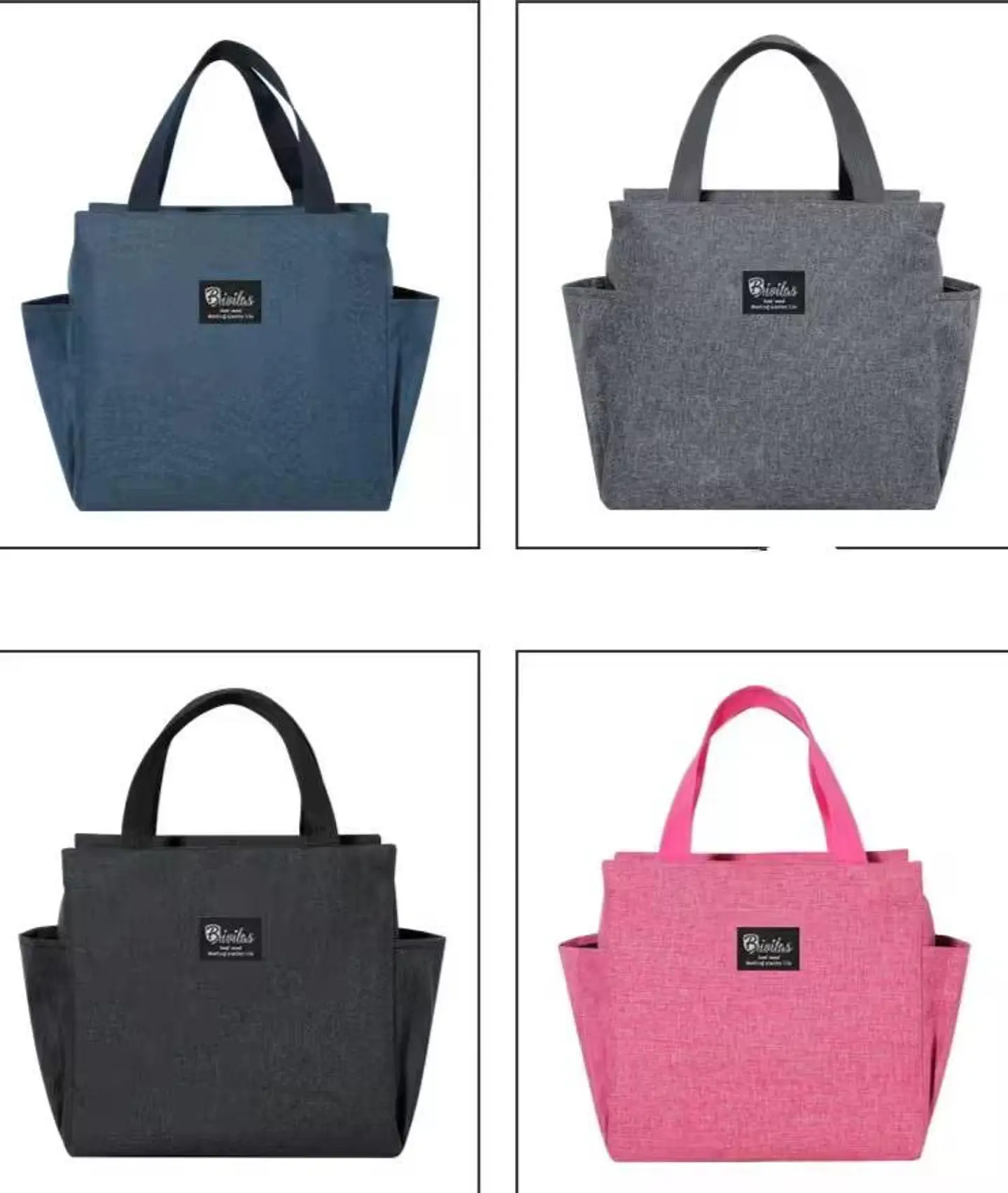 BOLSO LONCHERA TÉRMICA DOBLE BOLSILLO DAMA  1