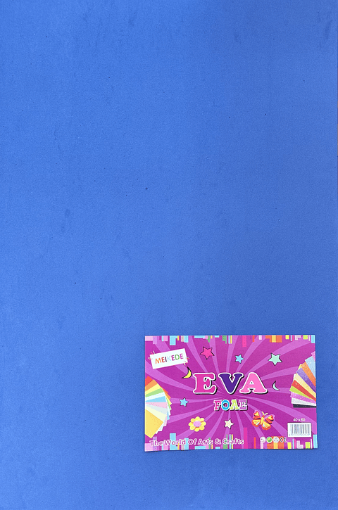 GOMA EVA COLOR AZUL 60x40CM