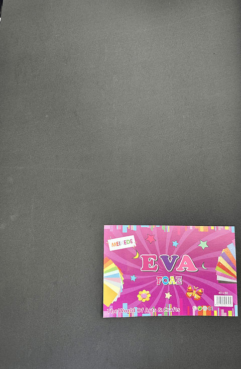 GOMA EVA COLOR NEGRO 60x40CM