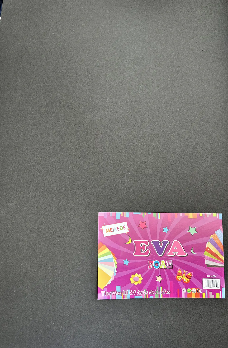 GOMA EVA COLOR NEGRO 60x40CM 1