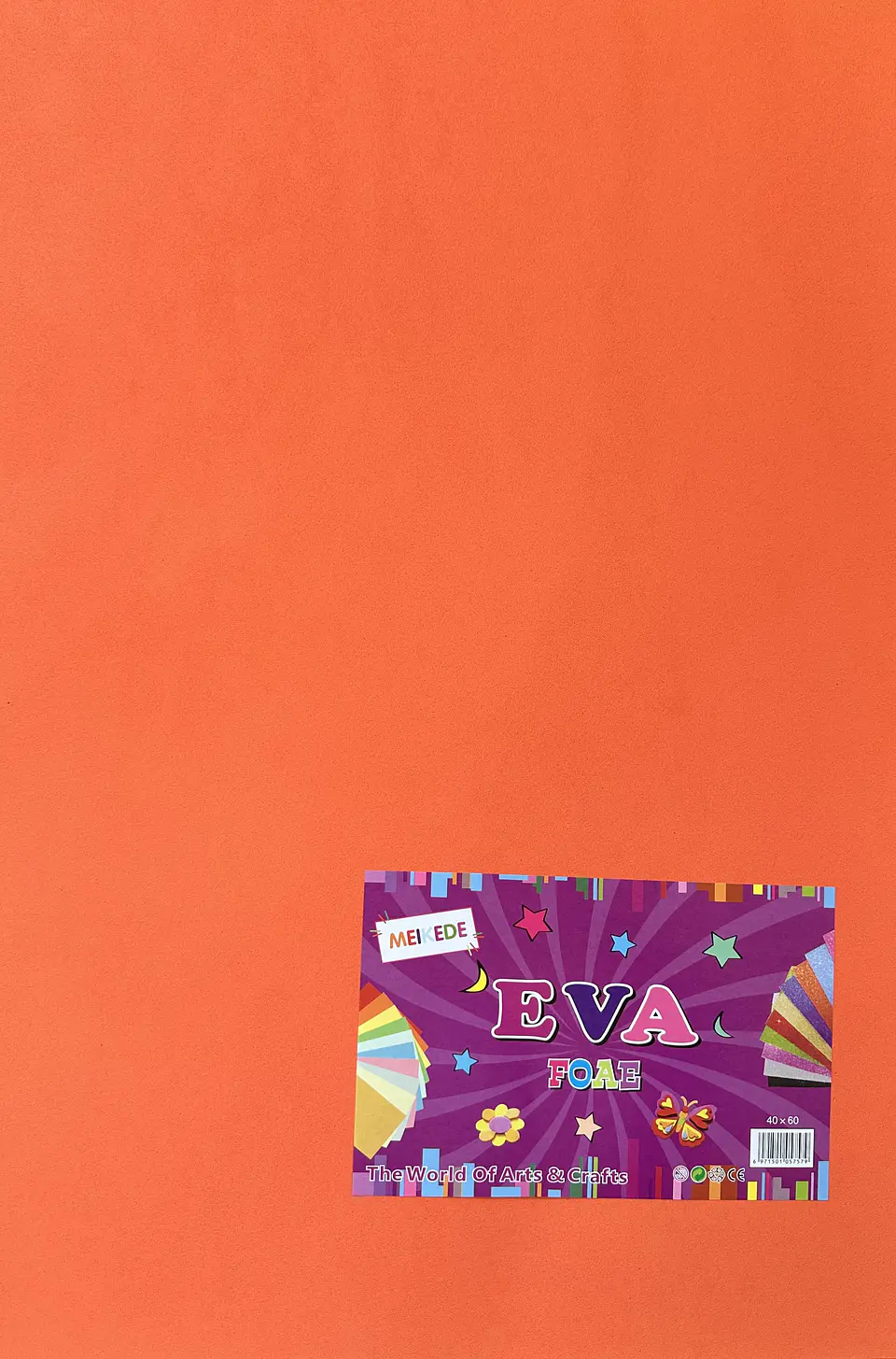 GOMA EVA COLOR NARANJA 60x40CM 1