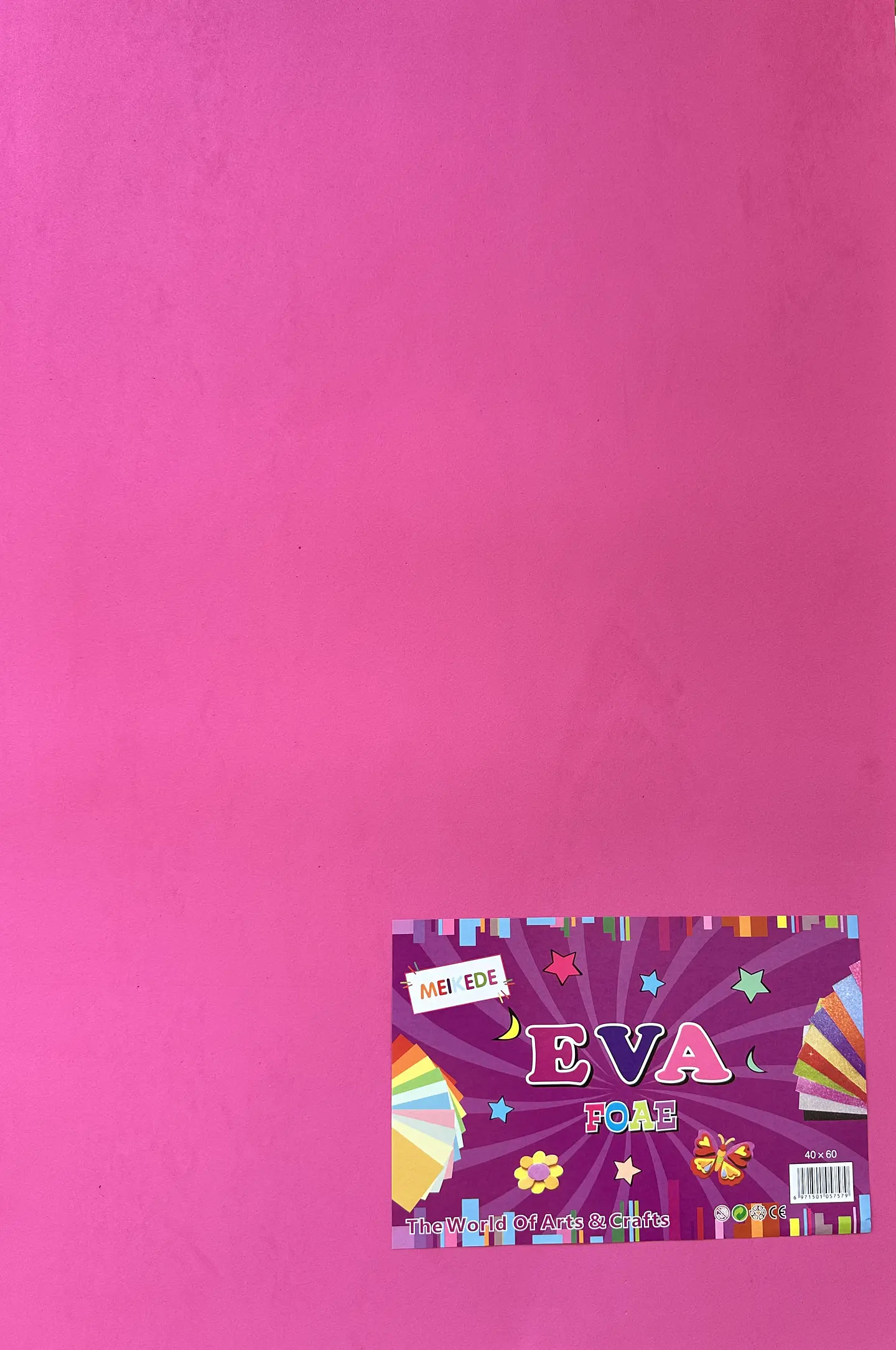GOMA EVA COLOR FUCSIA 60x40CM 1