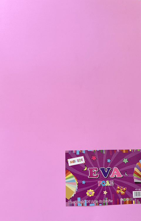 GOMA EVA COLOR ROSADO CLARO 60x40CM