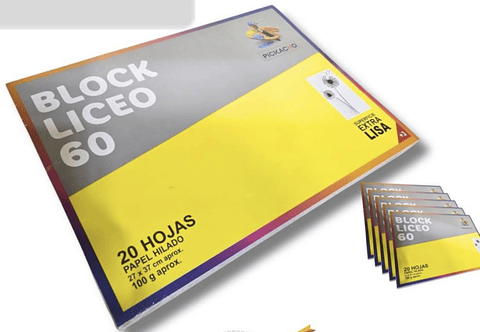 BLOCK LICEO #60 20 HOJAS HILADAS 27x27CM 