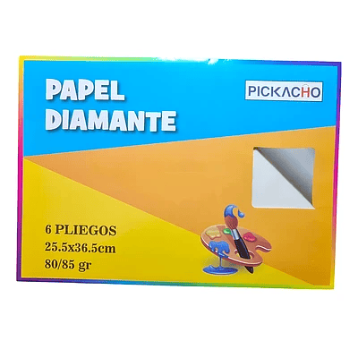 PAPEL DIAMANTE CARPETA 6 PLIEGOS 25.5x36.5CM