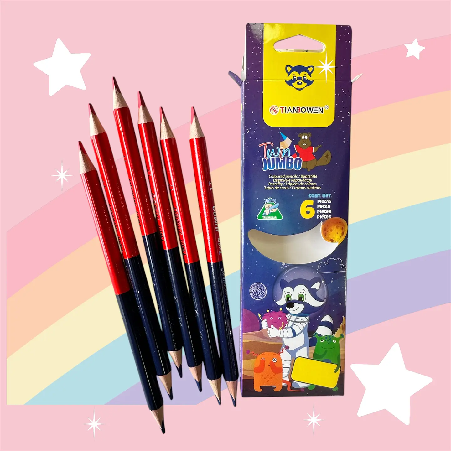 BICOLOR JUMBO TIANBOWEN CAJITA 6UNDS 1
