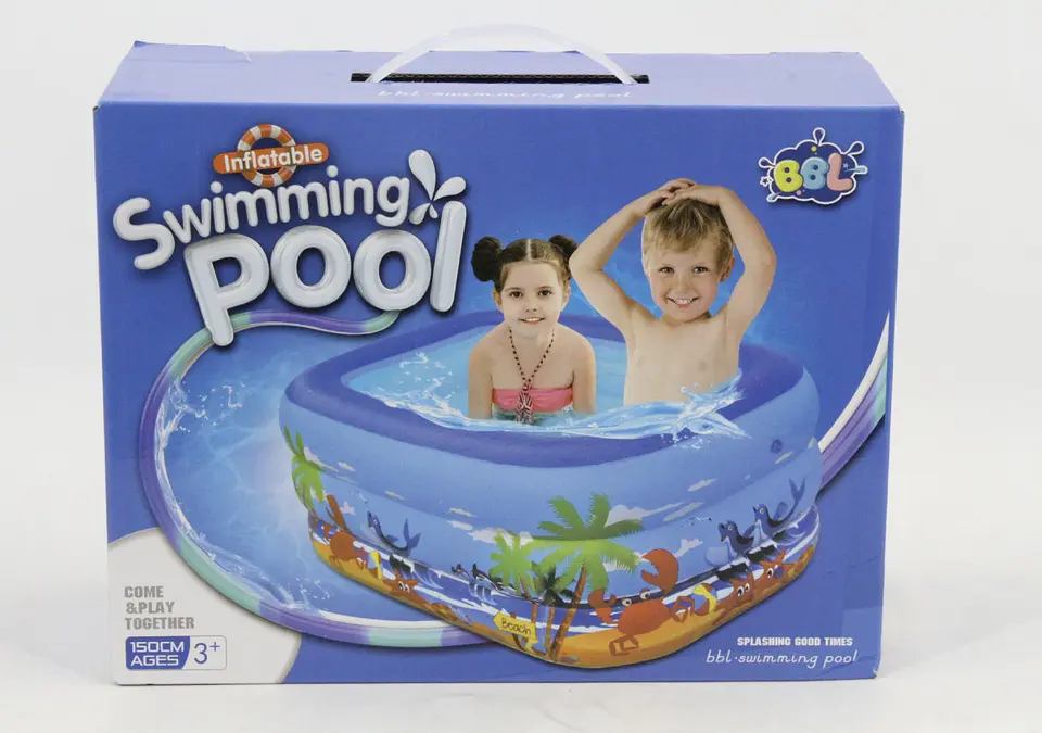 PISCINA INFLABLE CUADRADO 150x105x56CM 1