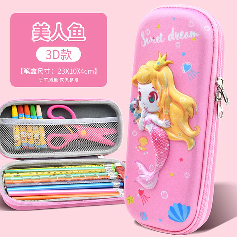 ESTUCHE DISEÑO 3D NIÑA