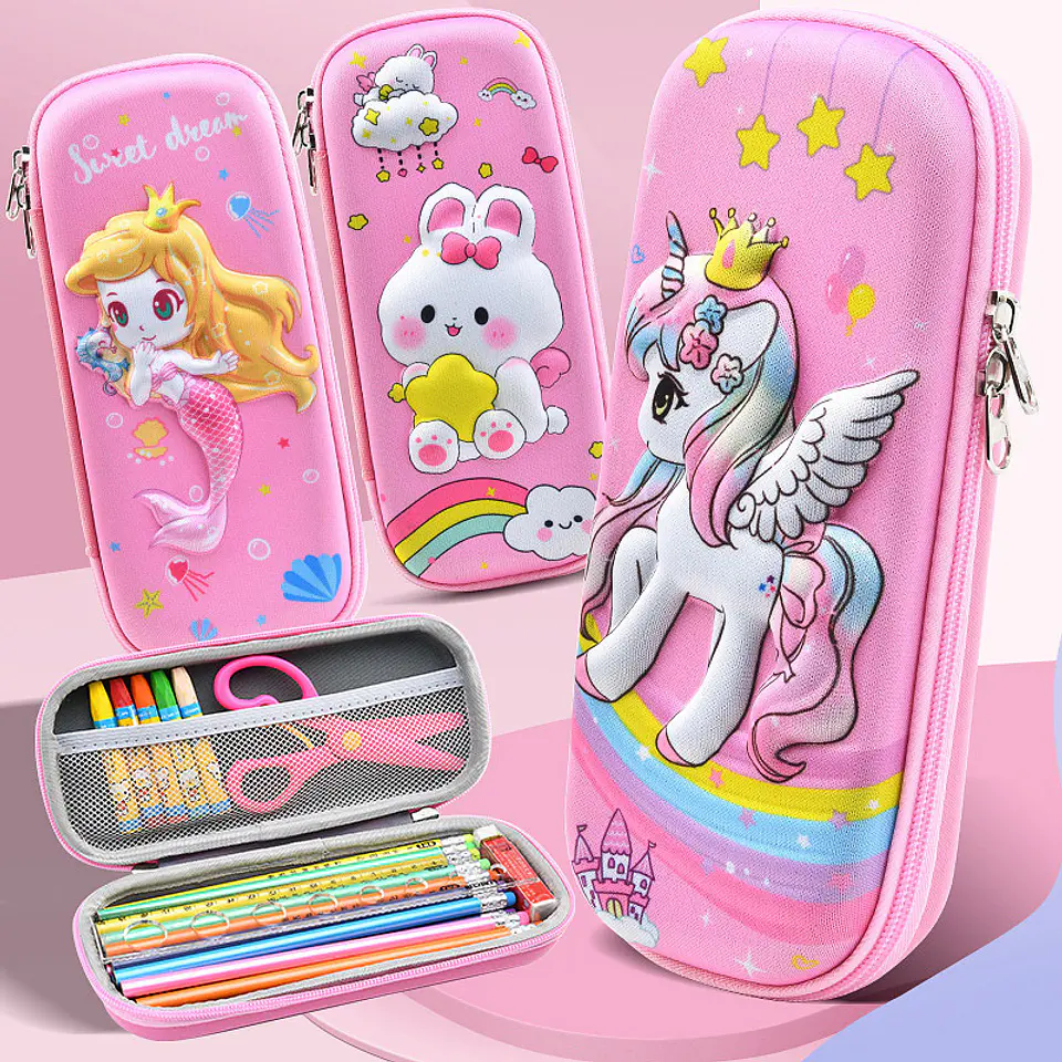 ESTUCHE DISEÑO 3D NIÑA 3