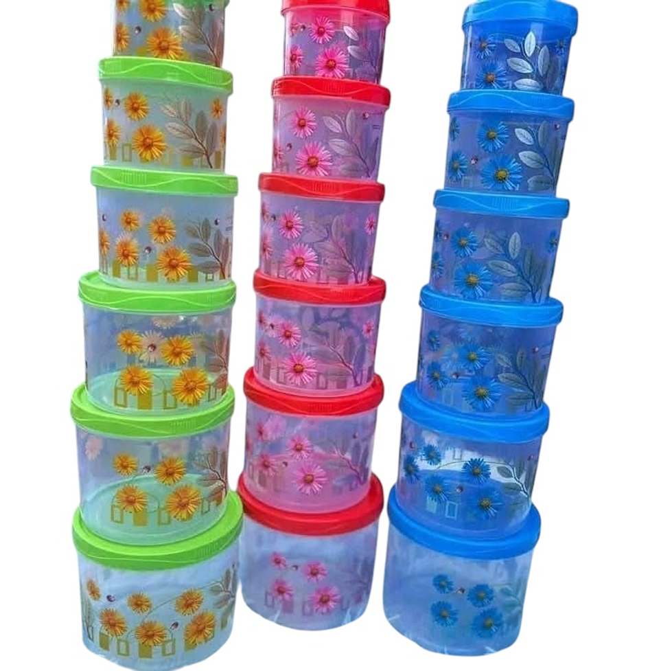 SET DE 6 TAPERS FLORES DIFERENTES TAMAÑOS 4