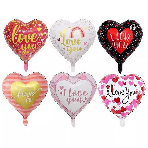 GLOBO AMOR 25X25 PAQUETE 20 GLOBOS 