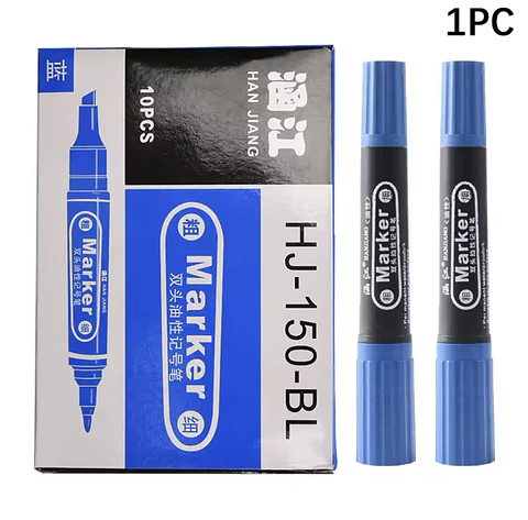 PLUMONES DOBLE PUNTA MARKET CAJITA 10UNDS