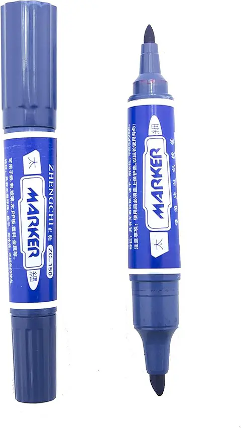 PLUMONES DOBLE PUNTA MARKET CAJITA 10UNDS