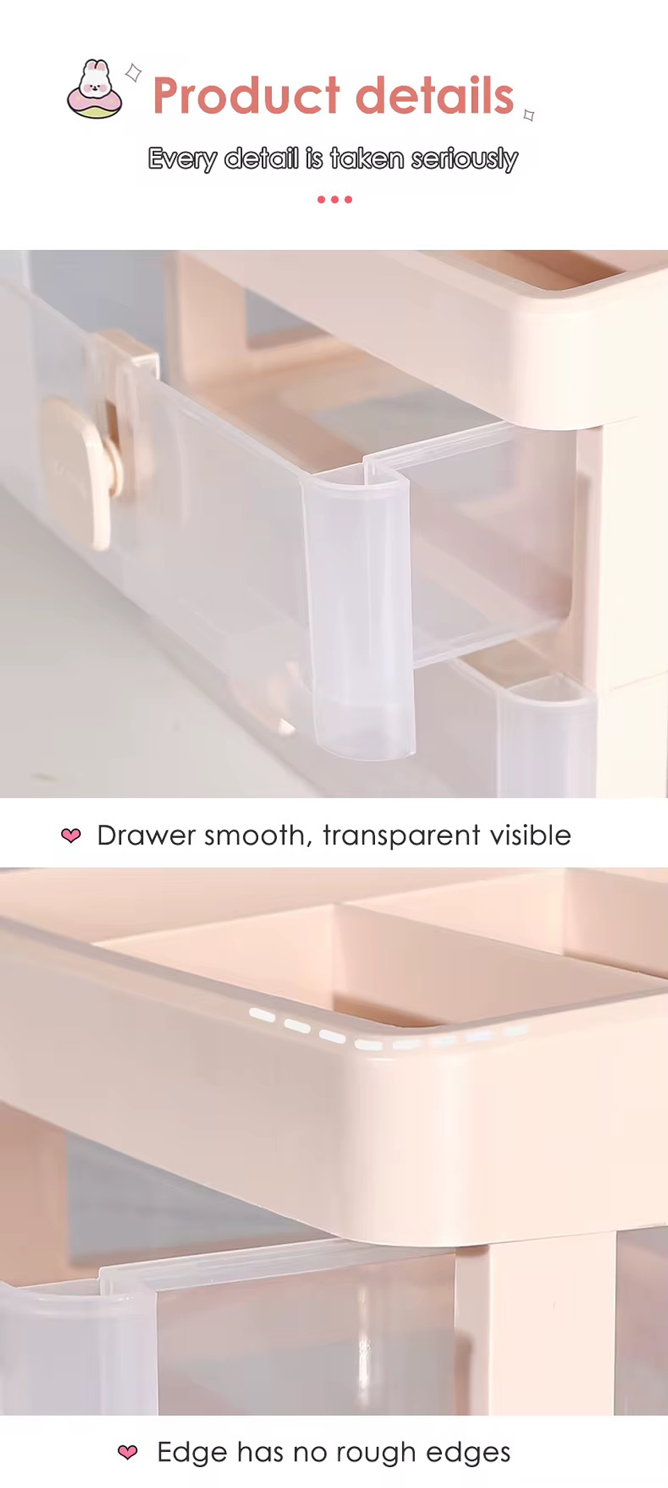 ORGANIZADOR DE 4 PISOS KAWAI 28x24x18CM 10