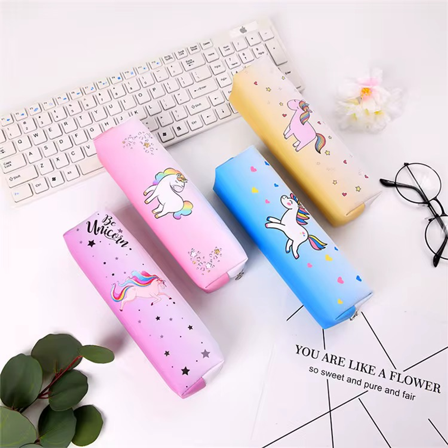 ESTUCHE PORTALÁPIZ  UNICORNIO 22CM 1