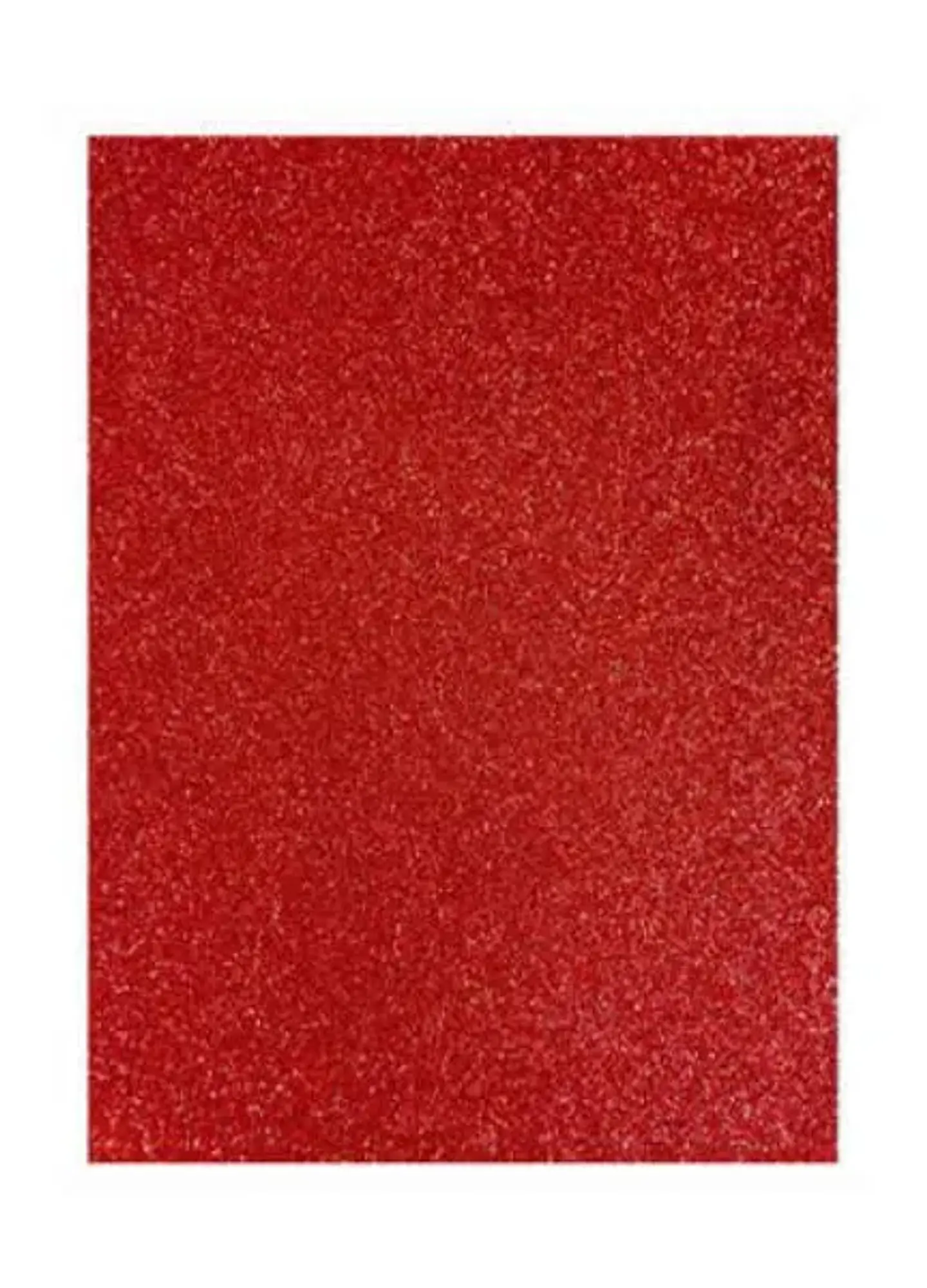 GOMA EVAS ROJO GLITTER 60x40 PQT 10UNDS 1