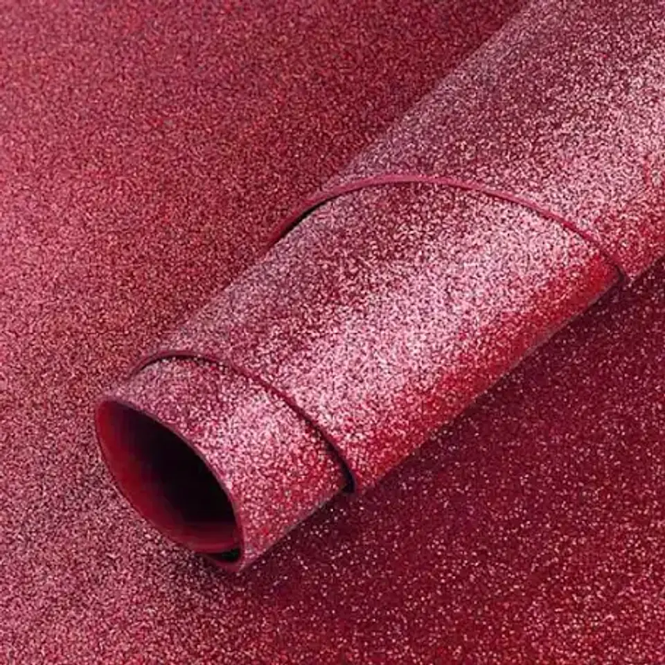 GOMA EVAS ROJO GLITTER 60x40 PQT 10UNDS 2