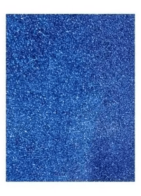 GOMA EVA AZUL GLITTER 60x40 PQT 10UNDS
