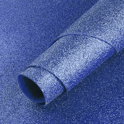 GOMA EVA AZUL GLITTER 60x40 PQT 10UNDS
