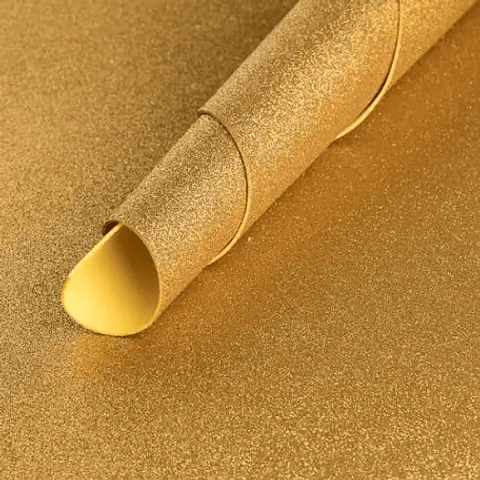 GOMA EVA DORADO GLITTER 60x40 PQT 10UNDS