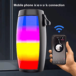 MINI PARLANTE LUZ MULTICOLOR RGB Y CON COLGANTE