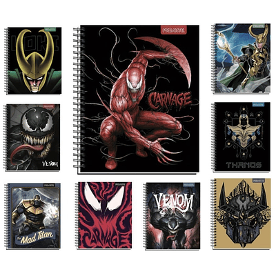 CUADERNO PROARTE PQT 10 CUADERNOS VENOM