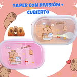 TAPER CON DIVISIÓN + CUBIERTO CAPYBARA 