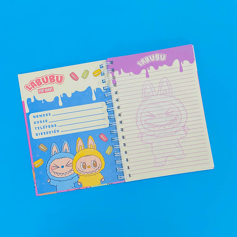 LIBRETA TAPA DURA LABUBU