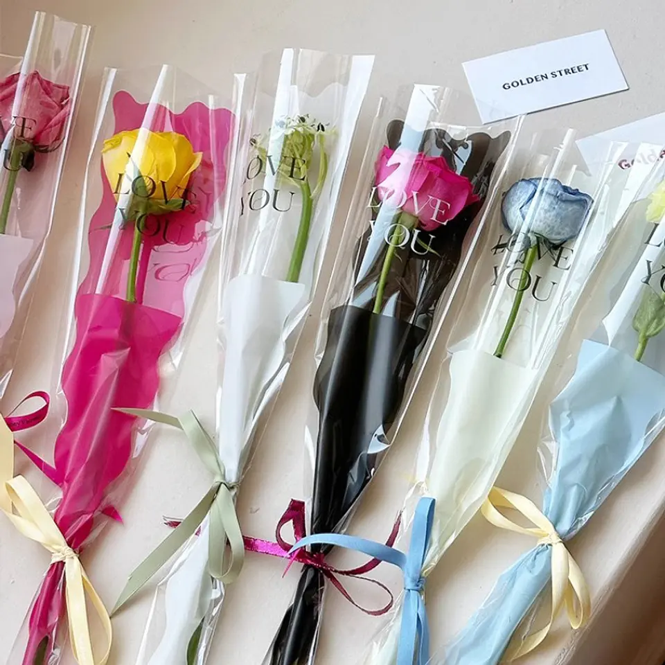 SOBRE PARA ROSAS CELOFAN PQT 50 SOBRES 45CM 4
