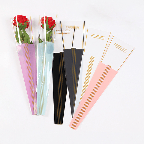 SOBRE PARA ROSAS CELOFAN PQT 50 SOBRES 45CM