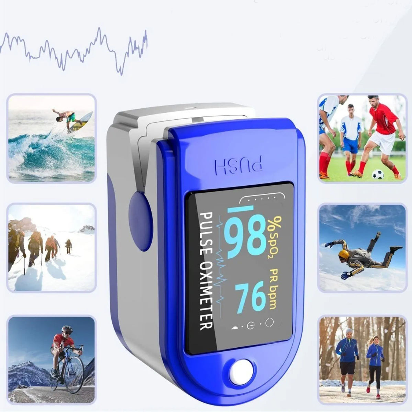 OXÍMETRO PULSO PANTALLA DIGITAL  4