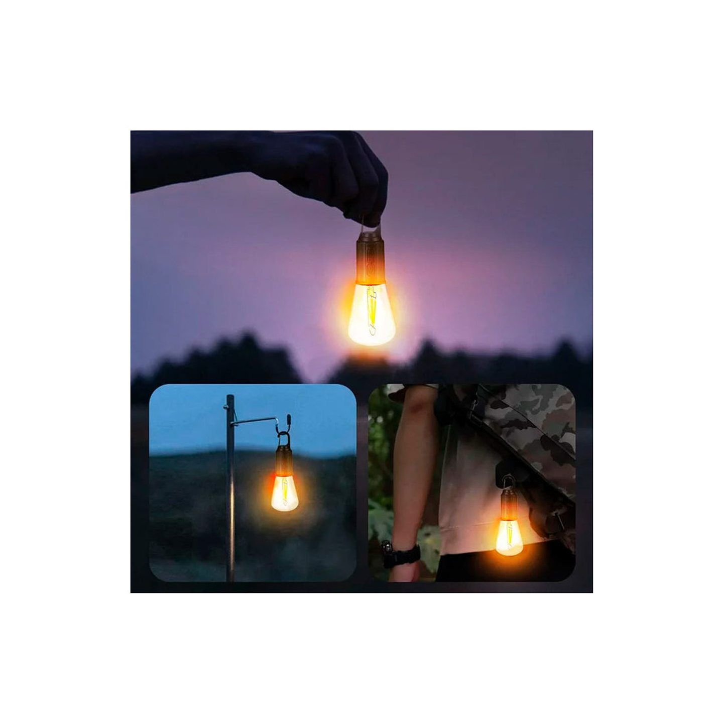 AMPOLLETA RECARGABLE USB CON COLGANTE  6