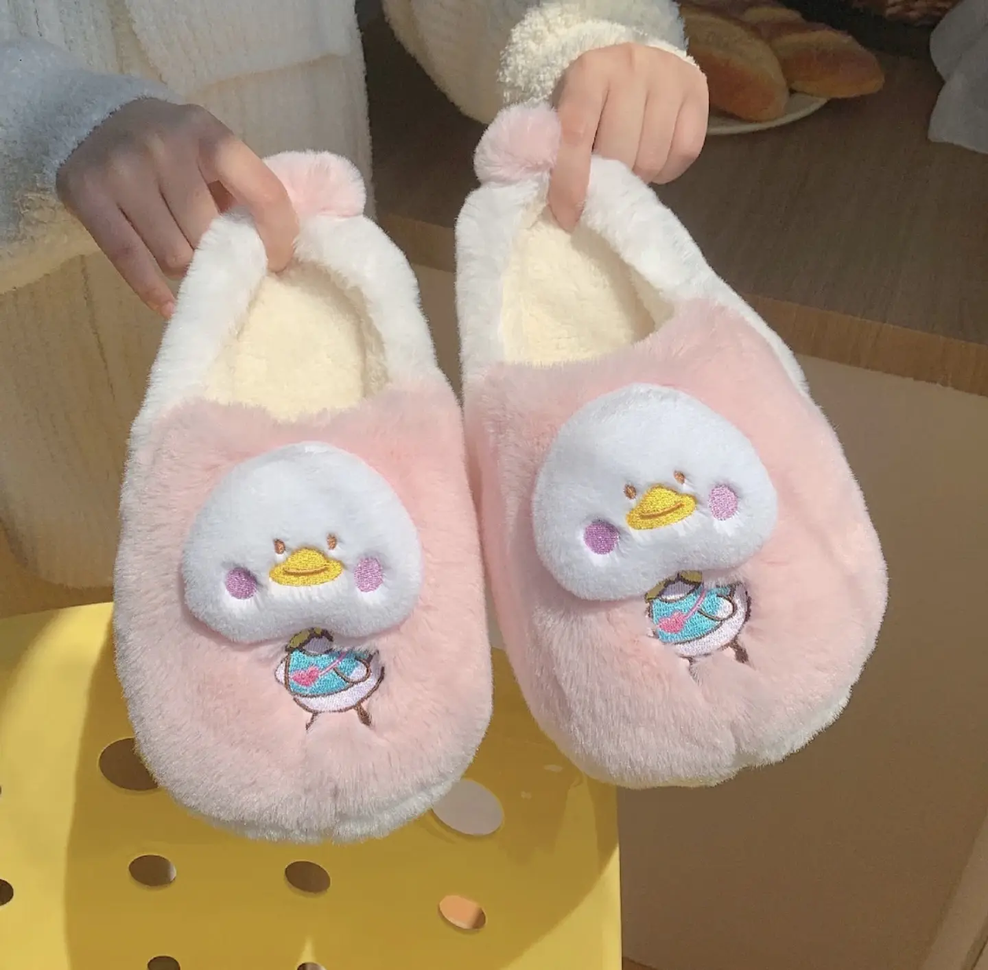 PANTUFLA PELUCHE PATITO 36/37 38/39 40/41 4