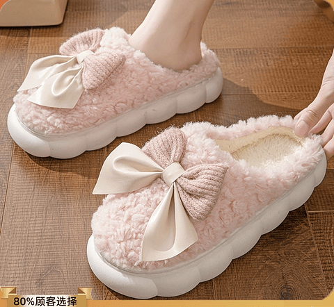 PANTUFLA PELUCHE LAZO 