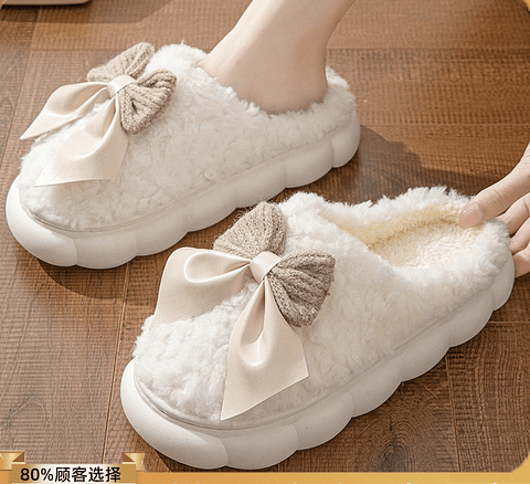 PANTUFLA PELUCHE LAZO 