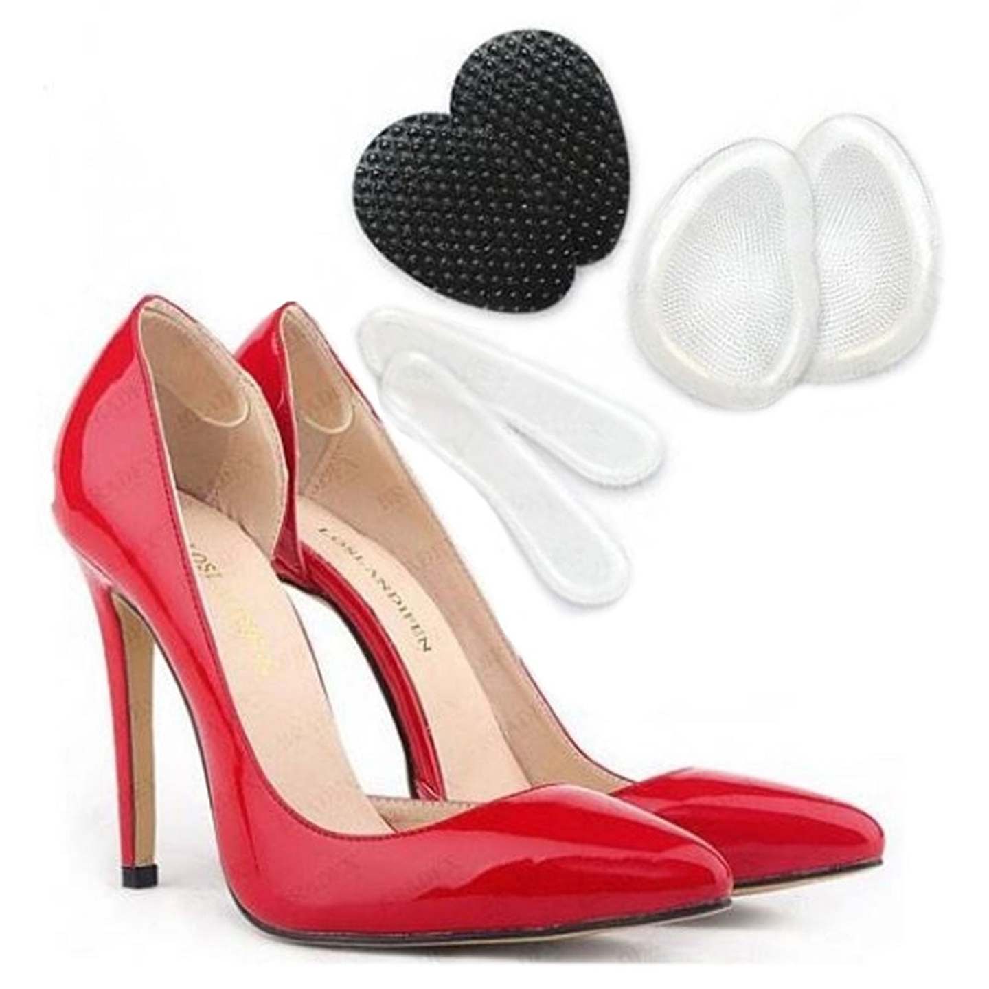 KIT 3 EN 1 PLANTILLAS DE GEL DE SILICONA PARA ZAPATOS DE TACÓN 2