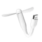 SET MINI VENTILADOR Y MINI LINTERNA USB + CABLE CARGADOR - Miniatura 4