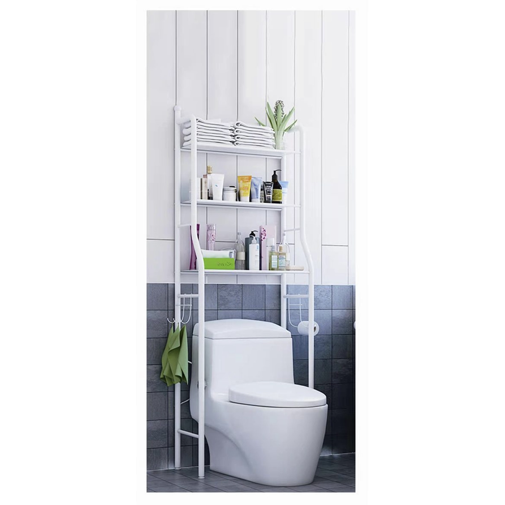 RACK ORGANIZADOR DE BAÑO DE METAL 