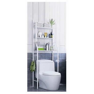 RACK ORGANIZADOR DE BAÑO DE METAL 